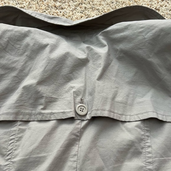 I•N•C light grey ruffled zip up with button detail - Picture 5 of 5